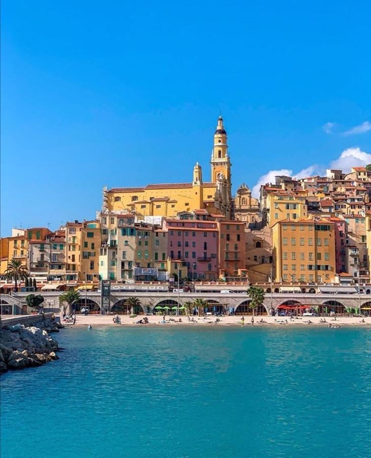 Magnifique Duplex Vue Mer Menton Exterior foto
